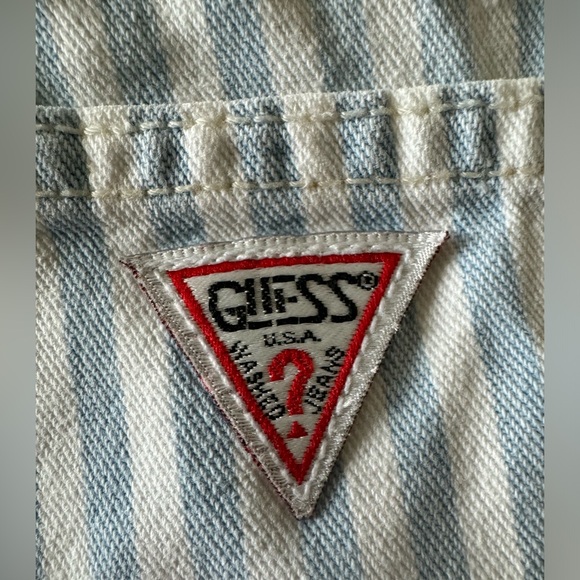 RARE 90s vintage Guess high waisted stripe shorts - Picture 14 of 16